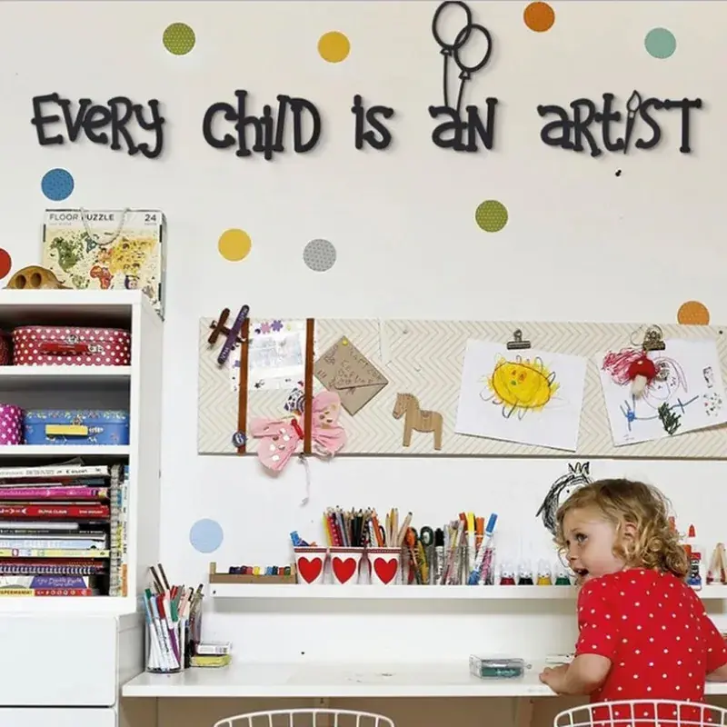 Frase decorativa de Madera OthersRY KitchenILD IS AN ARTISound
