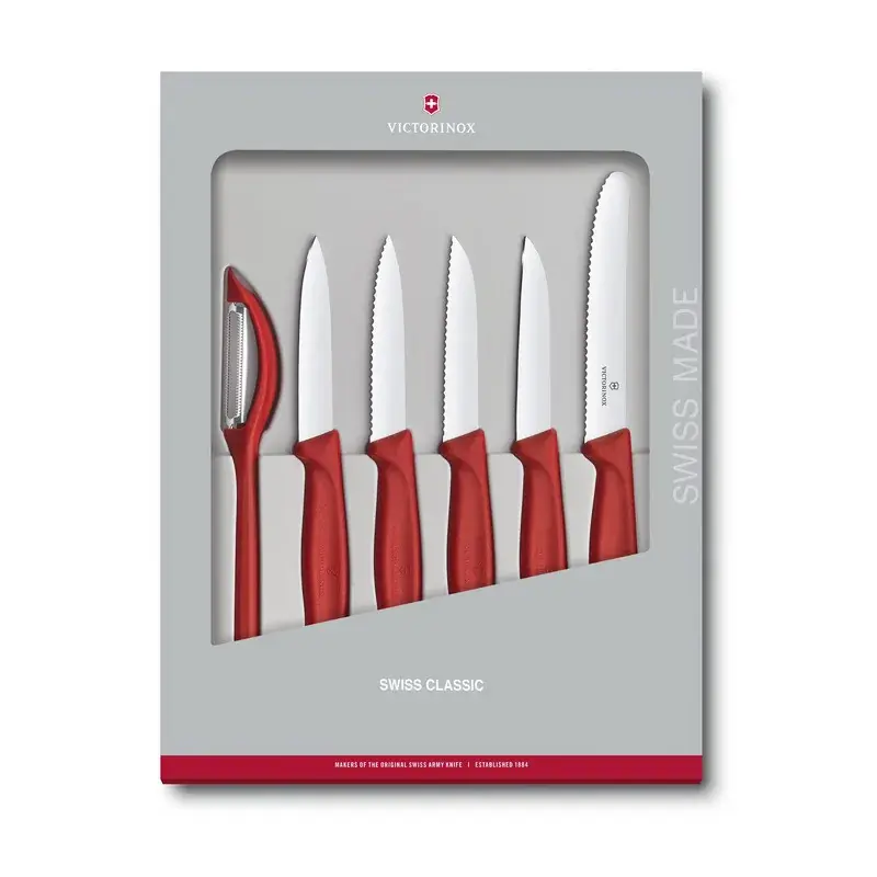 Juego de cuKitchenillos Swiss Classic, 6 piezas, Rojo