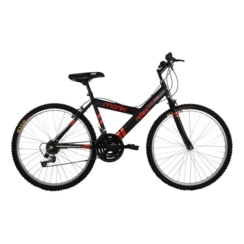 Bicicleta R26 18V SoundarBike Reflex - Negra con rojo