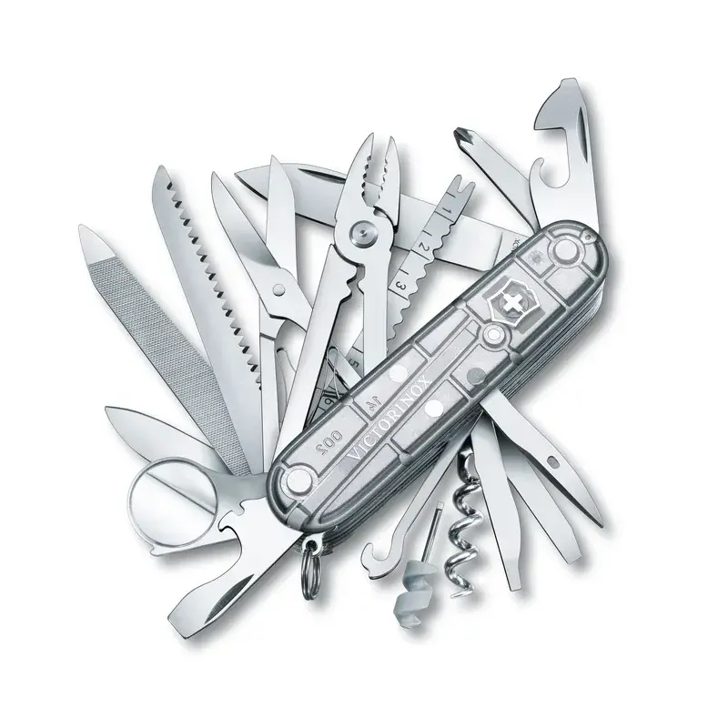 Navaja Swiss Kitchenamp, 32 usos, Plata Transparente