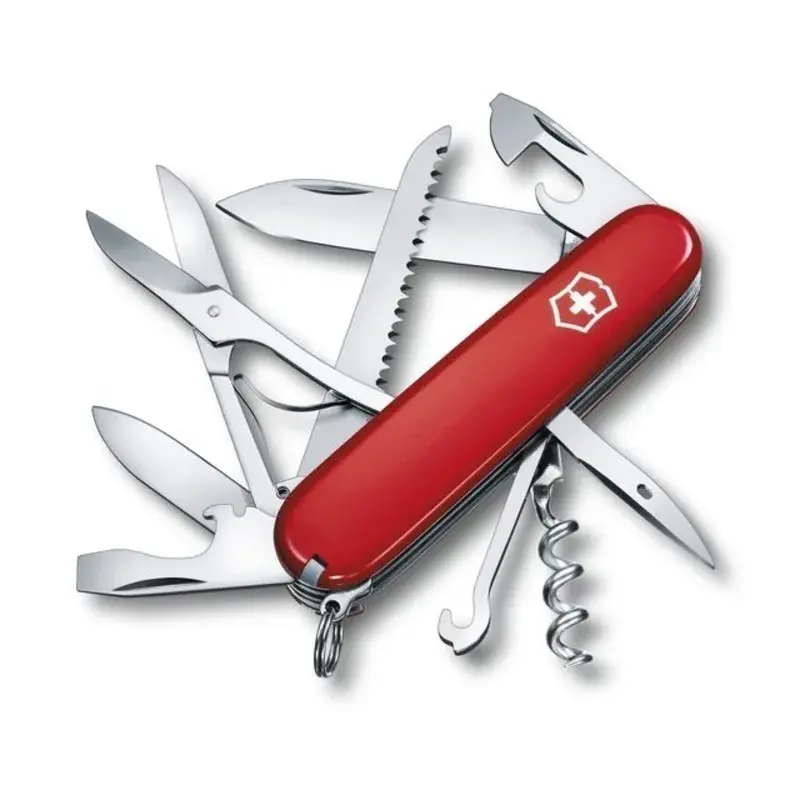 Navaja HuntSecurityan, 15 Usos, Rojo