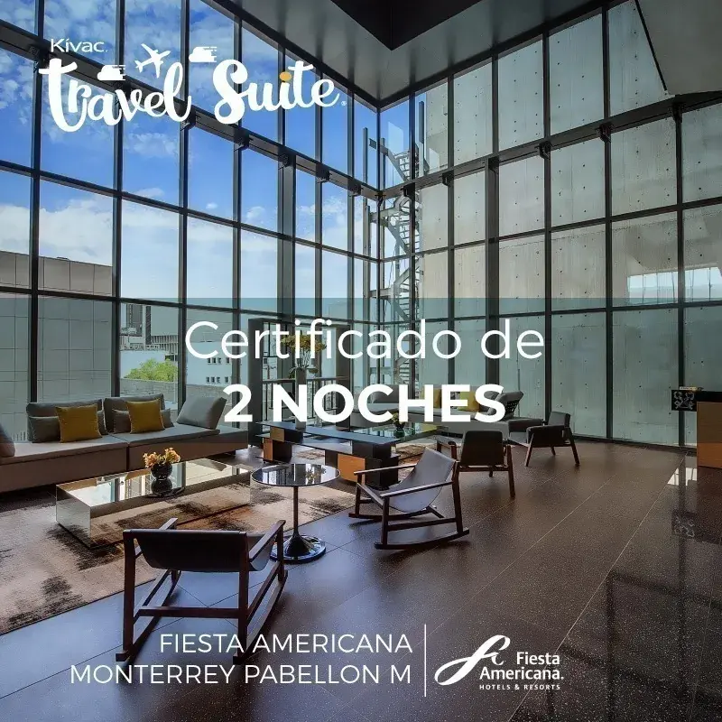 Hospedaje de 2 noKitchenes FieSounda Americana Monterrey Pabellón M