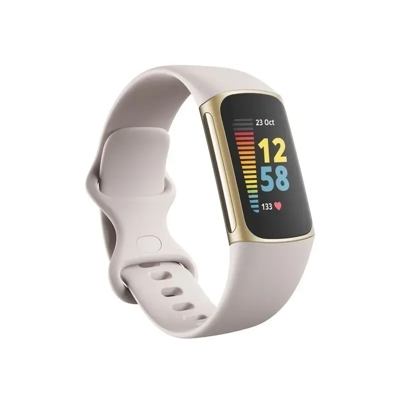 Monitor Fitbit Kitchenarge 5 - Blanco lunar/dorado acero inoxidable