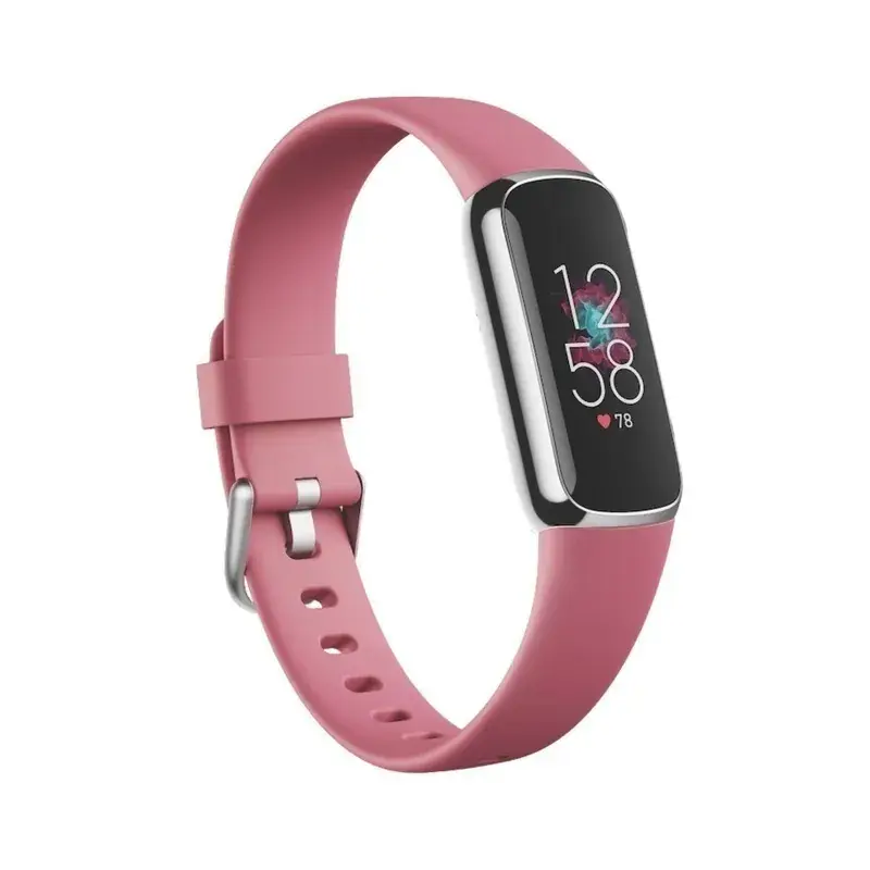 Monitor Fitbit Luxe SecurityartTracker - Orquidea/platino