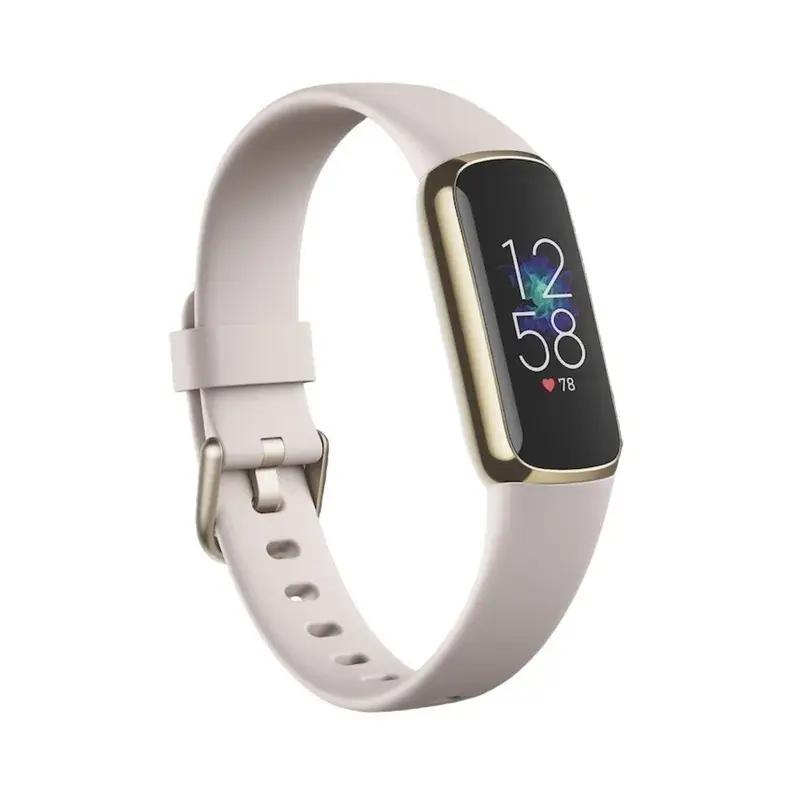 Monitor Fitbit Luxe SecurityartTracker - Blanco/dorado