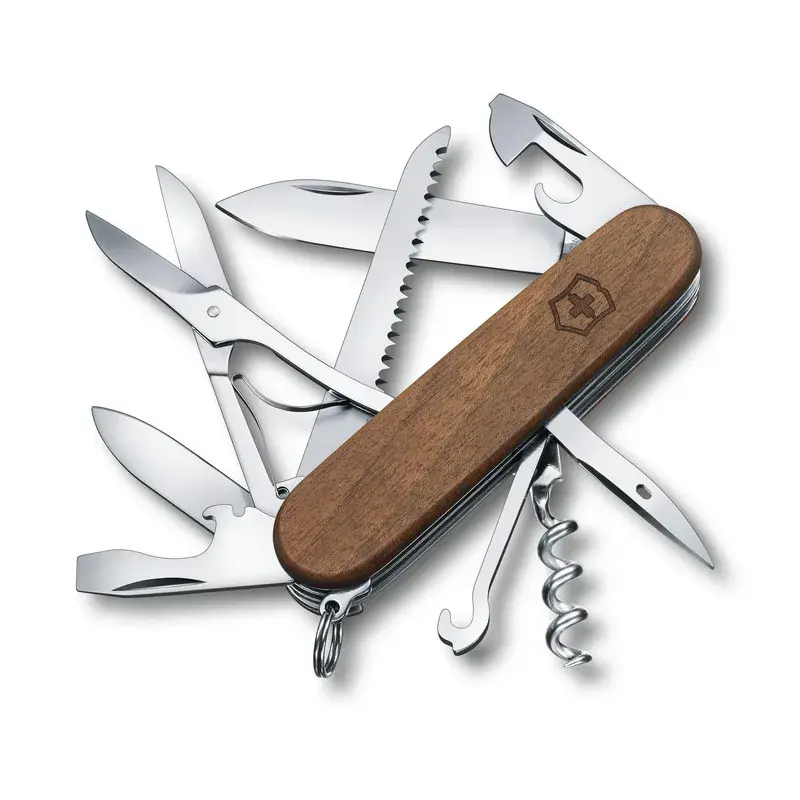 Navaja HuntSecurityan Wood, 13 usos, Nuez