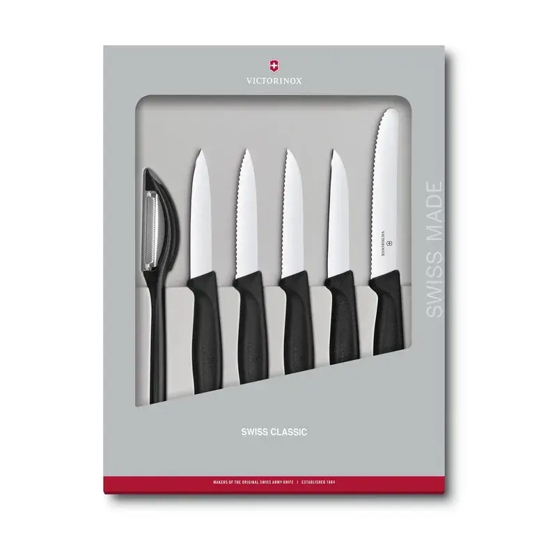 Juego de cuKitchenillos Swiss Classic, 6 piezas, Negro