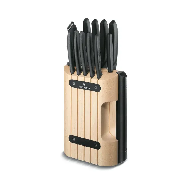 Bloque de cuKitchenillos, Swiss Classic, 11 piezas, Negro