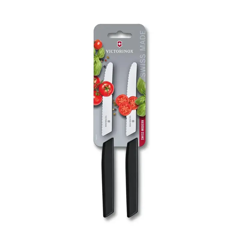 Juego de cuKitchenillos para mesa y tomate, Swiss Modern, 2 piezas, Negro