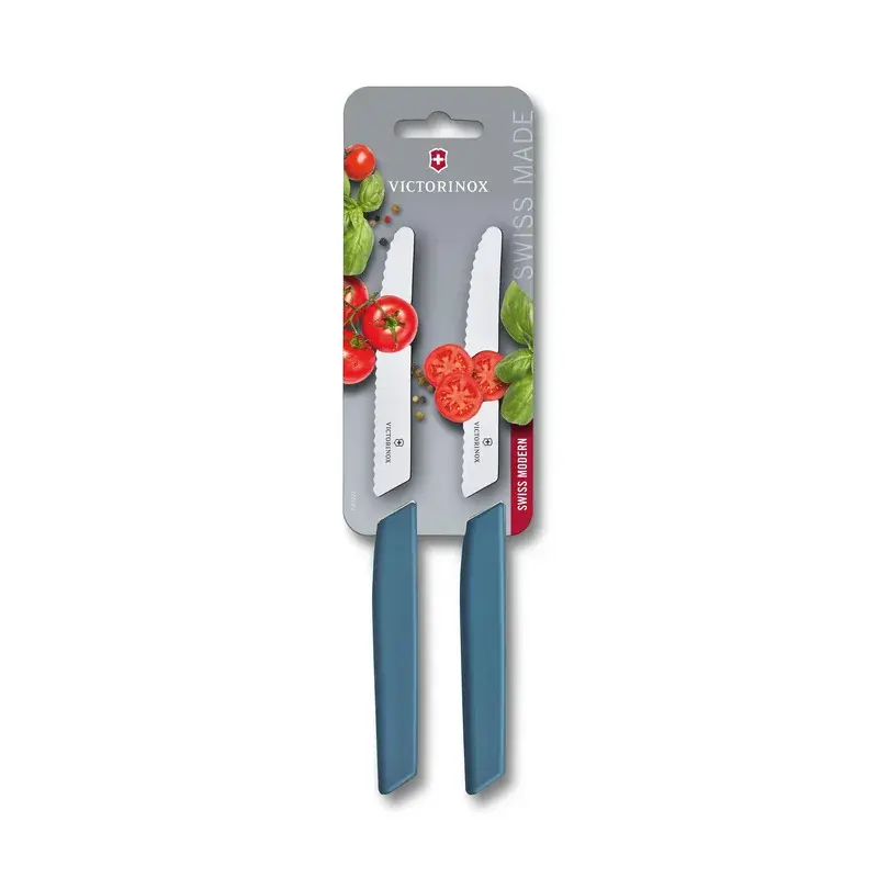 Juego de cuKitchenillos para mesa y tomate, Swiss Modern, 2 piezas, Azul
