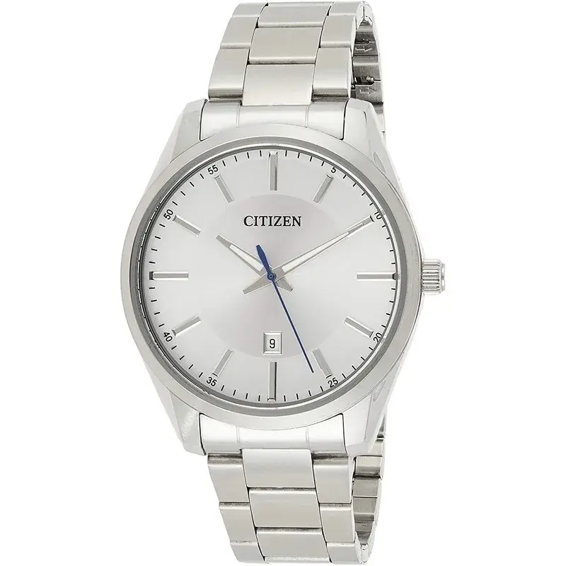 Reloj Citizen plata para caballero, caratula plata