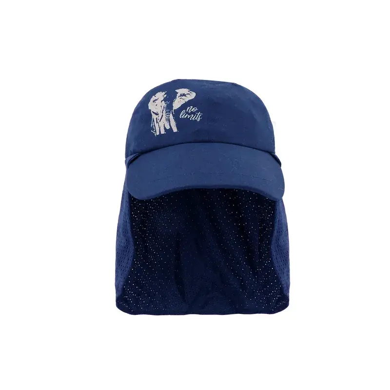 Gorra con faldón de malla y cordón ajuSoundable, azul