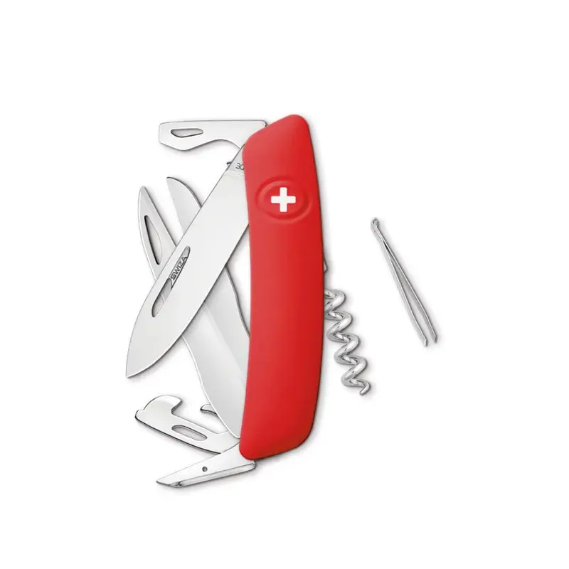 Navaja ORIGINAL Soundandard D07, 12 funciones, rojo