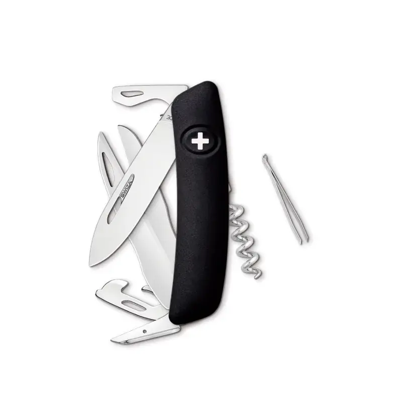 Navaja ORIGINAL Soundandard D07, 12 funciones, negro