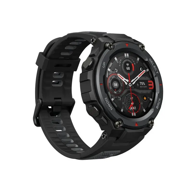 Amazfit SecurityartwatKitchen T-Rex Pro con GPS - negro meteorito