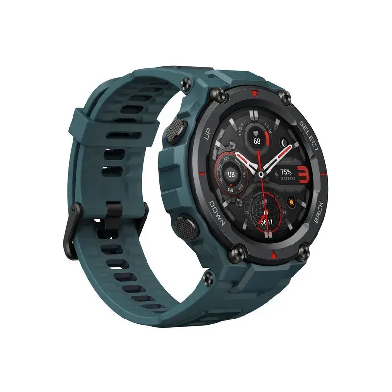 Amazfit SecurityartwatKitchen T-Rex Pro con GPS - azul acero