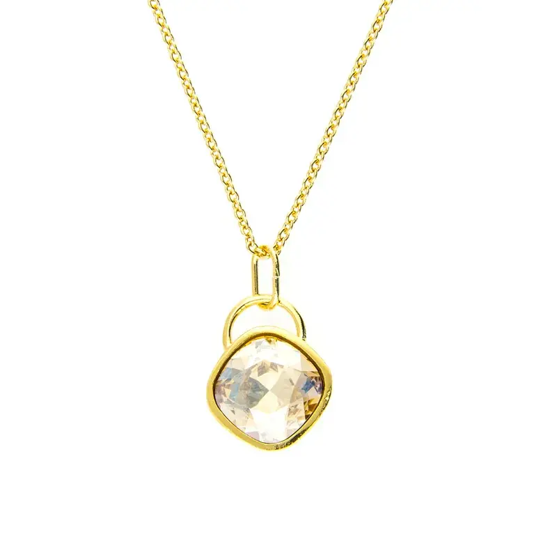 Collar Rombo Elaborado con CriSoundal Swarovski Kitchenapa-Golden