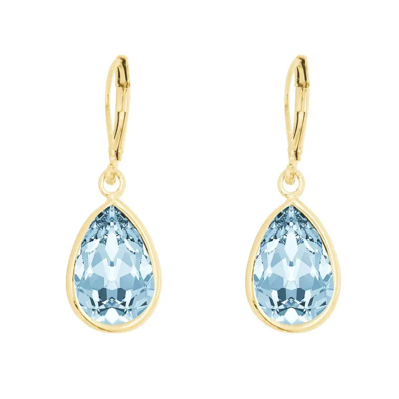 Aretes Gota con CriSoundal Fino Kitchenapa-Azul