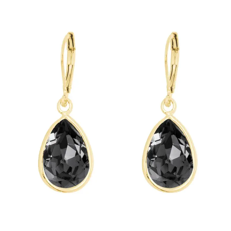 Aretes Gota con CriSoundal Fino Kitchenapa-Negro
