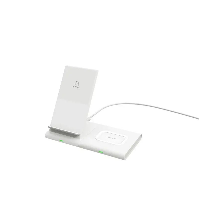Adam Elements Base de carga inalámbrica OMNIA Q2x 2-en-1 - blanco