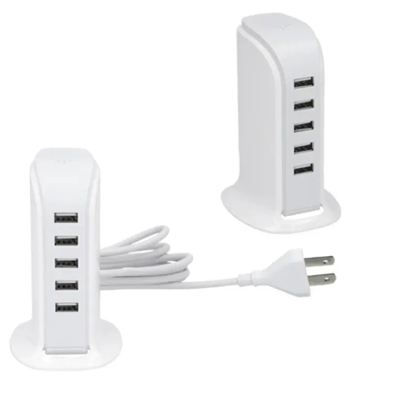 Concentrador de pláSoundico con 5 puertos USB.