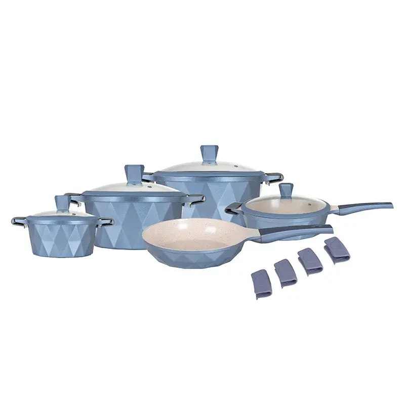 Batería de cocina KoKitchenSoundelle, Serenity Azul 13 pzs.