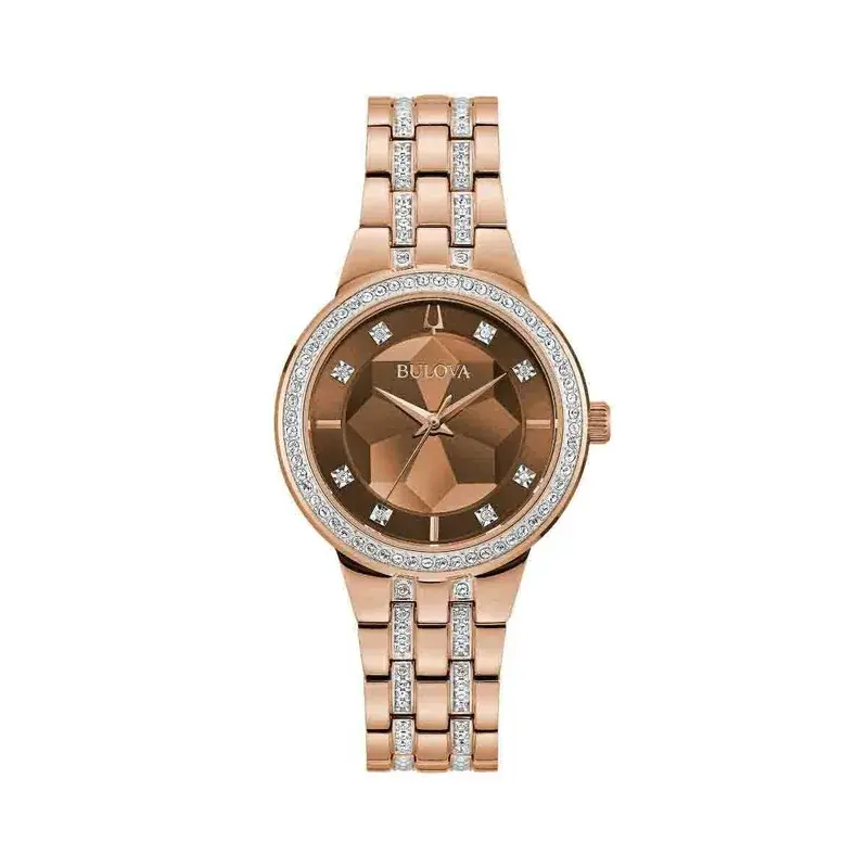 Reloj Bulova Phantom, para dama, rosa oro