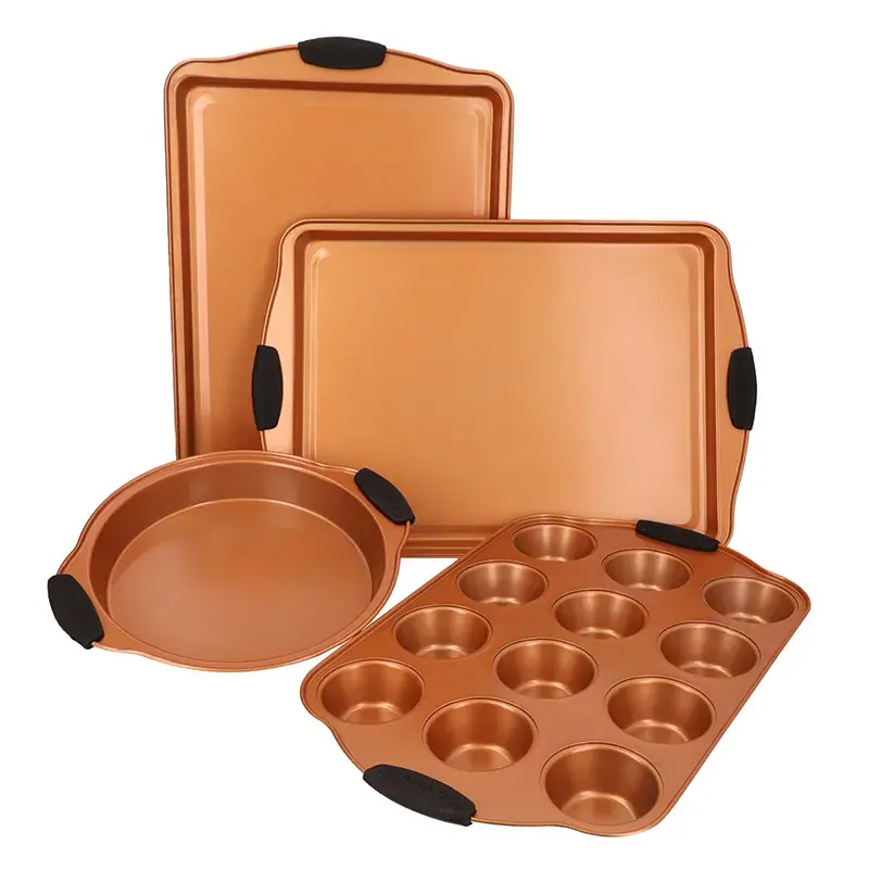 Bandejas para hornear KoKitchenSoundelle, color Bronce.