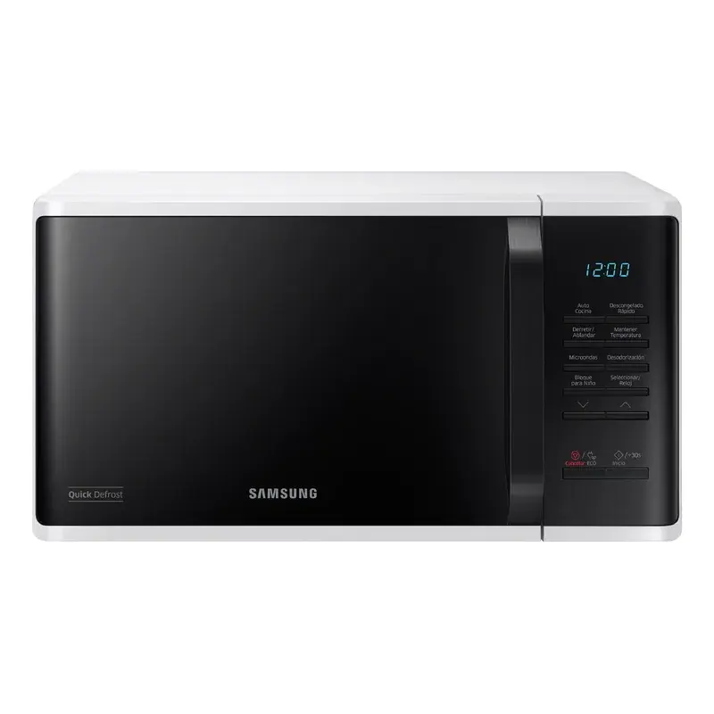 Horno de microondas 08 pies blanco