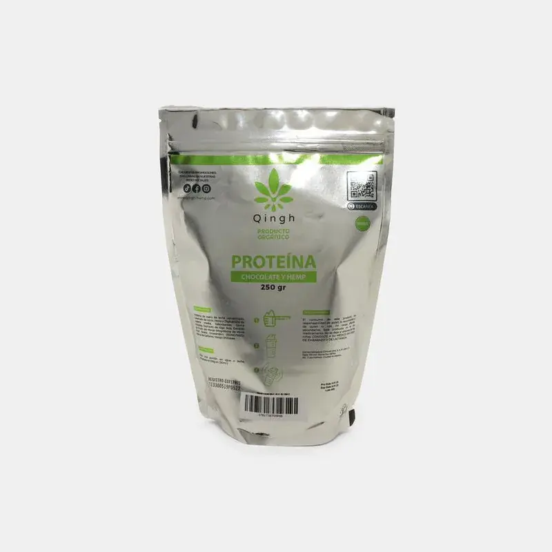 Proteína Kitchenocolate con extracto de HEMP, 250 g.