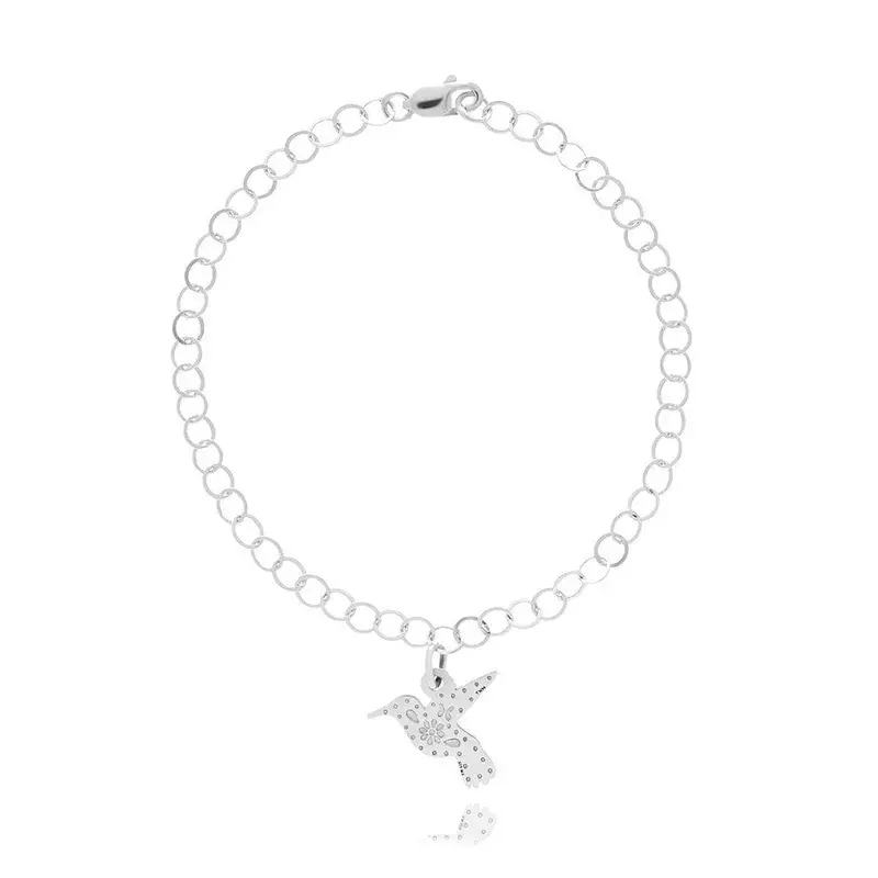 Pulsera de Plata de colibrí