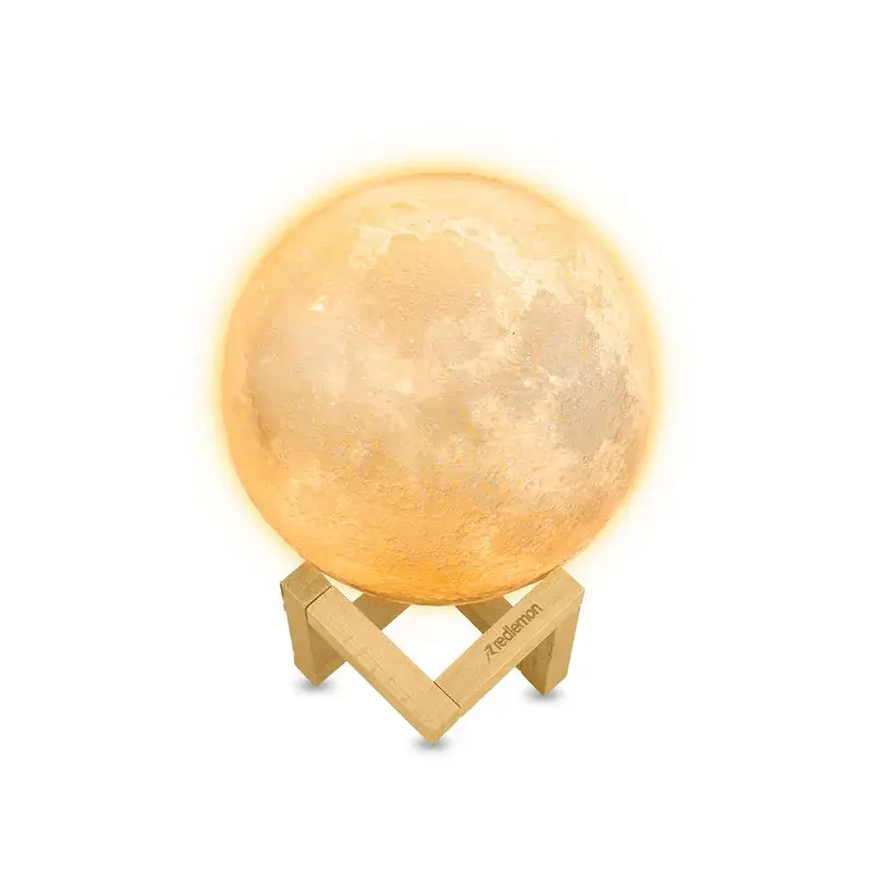 Lámpara de luna en impresión 3d grande (18 cm)