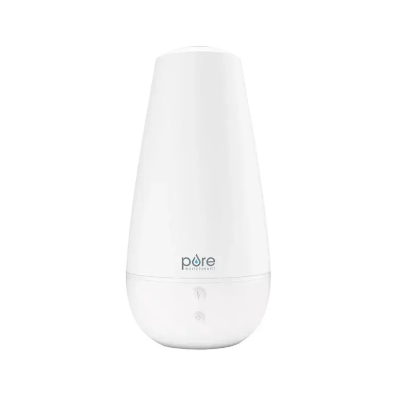 Difusor de Aroma, Humidificador y Luz Ambiental 3-en-1  - Blanco