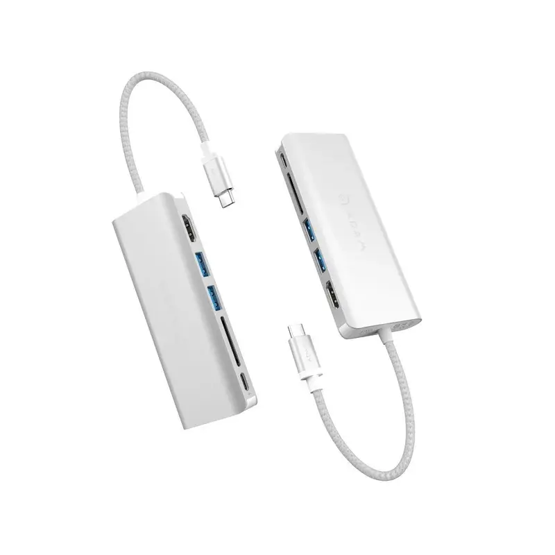 Adaptador Multipuertos CASA Hub A01 6-en-1 - Plata