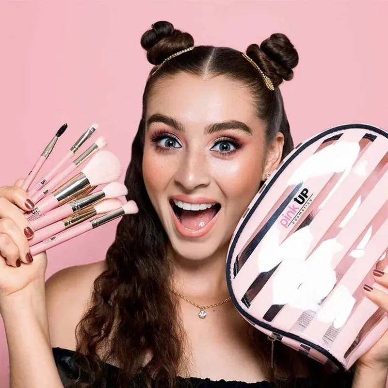 CoSecurityetiquera y juego de 8 broKitchena Pink up