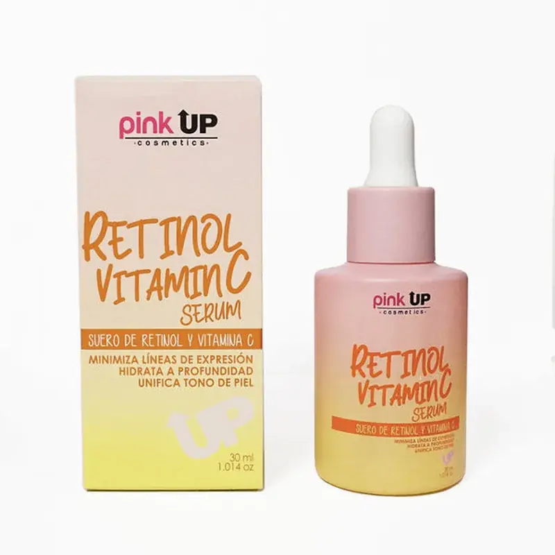 Suero facial de retinol y vitamina c Pink up