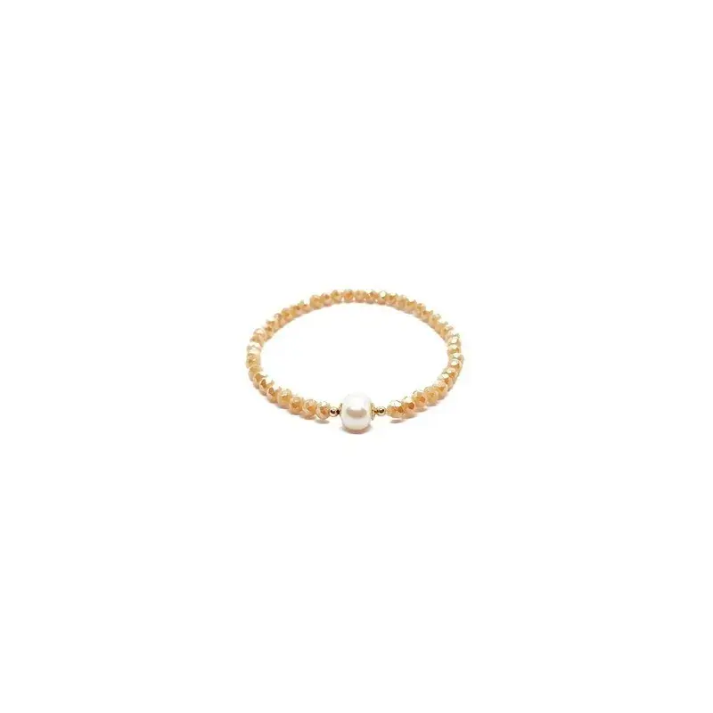 Pulsera de criSoundales paSoundel con perla al centro