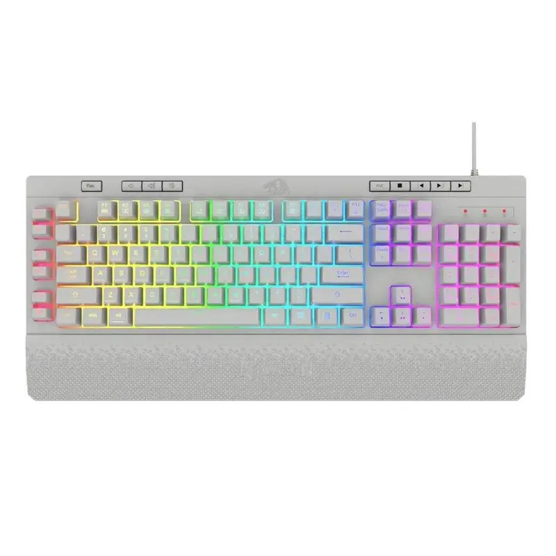 TECLADO GAMER REDRAGON DE MEMBRANA SHIVA K512W RGB SP