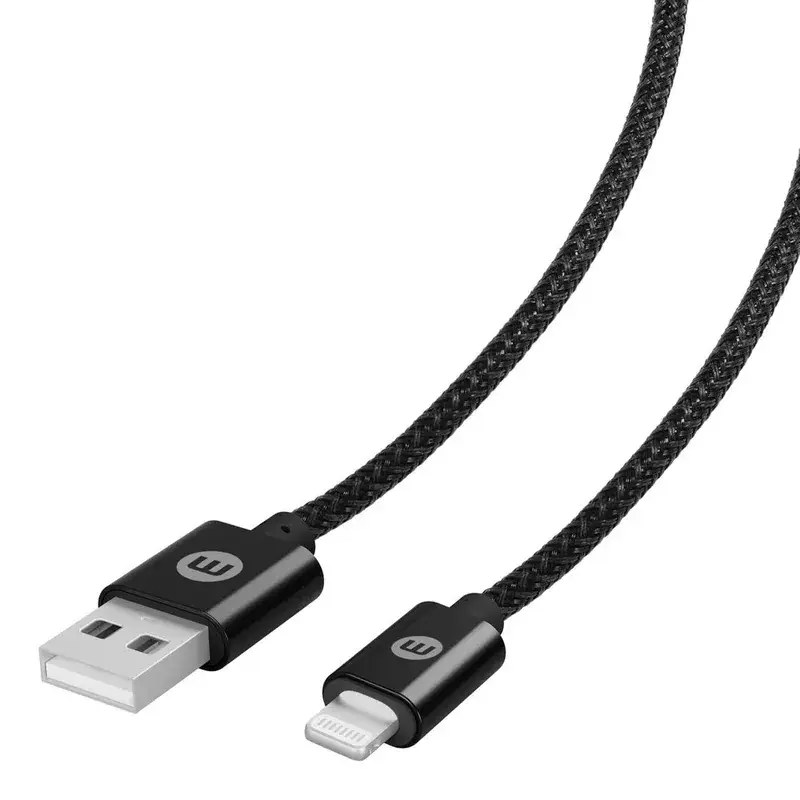 CABLE MOBO DURABLE LIGHTNING NEGRO 2M