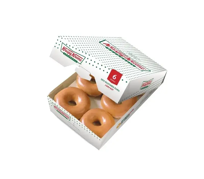 Tarjeta digital por media docena de donas glaseadas