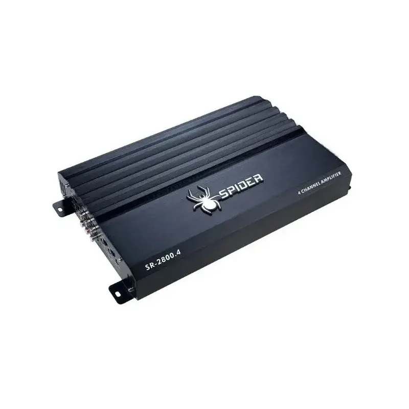 Amplificador Para Auto 4 Canales Sr-2800.4bk Spider Negro